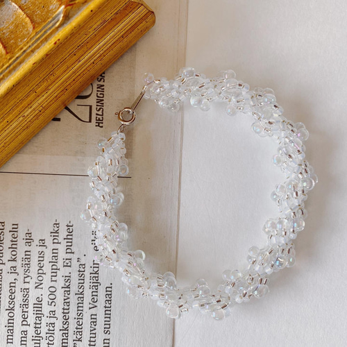 ドロップビーズのしずくブレスレット ブレスレット trente_30 通販