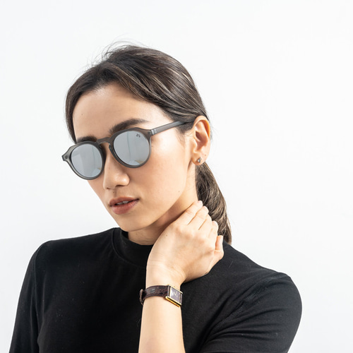 2is TiG サングラス│台形フレーム サングラス│グレー│UV400 耐性