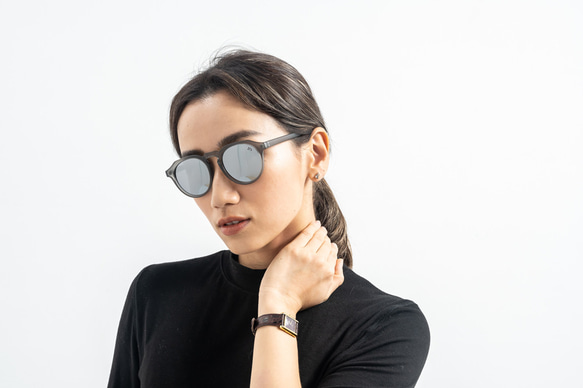 BLANC. グレー フレーム サングラス 924e2295987318ffb2d05395e626b1