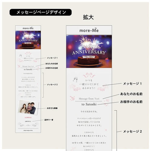 記念日をサプライズと共に】新しいデジタルメッセージカード_