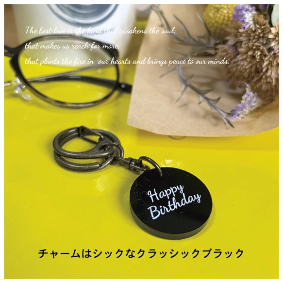 【特別な人の誕生日に】新しいデジタルメッセージカード_Happy Birthday・クラッシックブラック 4枚目の画像