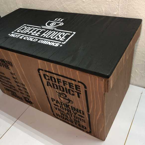 ウッドボックス ウッド  2Lペットボトル収納可能箱 お買い得！ 3枚目の画像