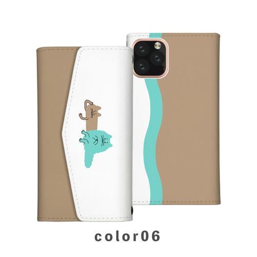 送関込【Harper & Blake】カード収納ミラー付スマホケース /猫 ミラー付きスマホケース Harper & Blake(ハーパーアンドブレーク