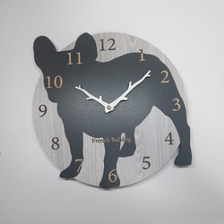 【電波時計】ワンちゃんが寄り添う電波デジタル時計 ― ポメラニアン　白　クリーム 電波時計】ワンちゃんが寄り添う電波デジタル時計 ― ポメラニアン 白