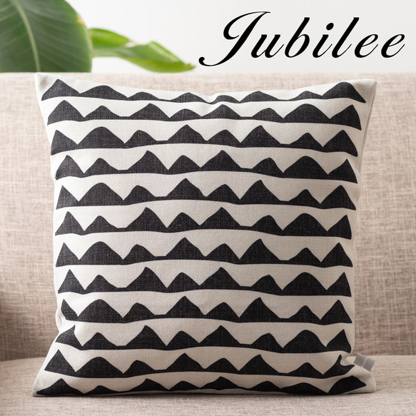 Jubilee リネンクッションカバー 北欧デザイン リップル jubileecushionCC108ymw 1枚目の画像