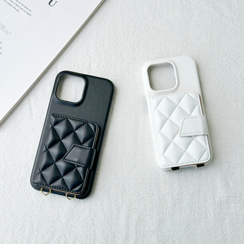キルティング iphone 17 16 15 14 13 ケース ショルダー galaxy
