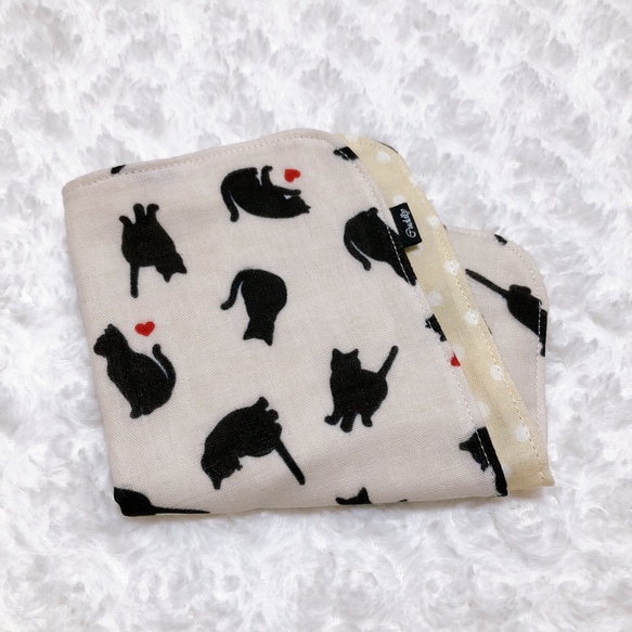 大きめ*猫CAT*やわらかガーゼハンカチ4枚セット*ハンドメイド 9314_1b.jpg