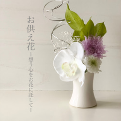 OPP-001 お供え用/胡蝶蘭とことね菊の仏花／納骨堂や狭い