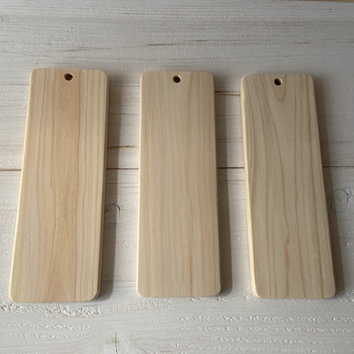 3枚❤️表札・プレート❤️ヒノキ❤️端材 ストラップ ひのき角札3個セット ヒノキ 桧 檜 千社札 木札 木製