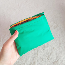 帶維生素彩色條紋的環保袋 便利店午餐尺寸 防水 第7張的照片