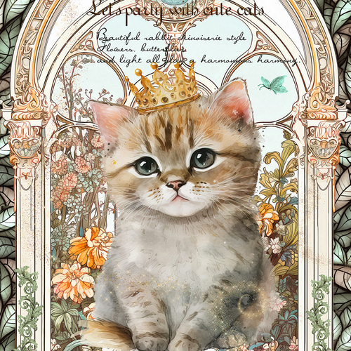 猫ちゃんパネル生地 猫ちゃんパネルパネル生地ハンドメイド 18.パネル