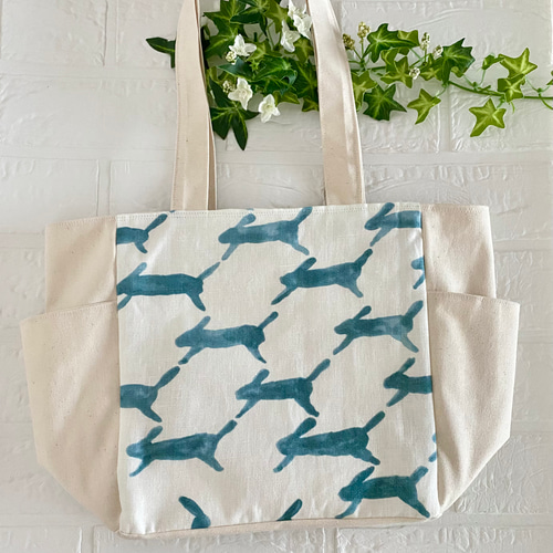 ミナペルホネン Mサイズ 肩がけ ポケットトートバッグ トートバッグ