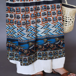 [定制] 傳統阿米甚連衣裙 ◇亞洲鳥圖案 *棉紗材質* 第7張的照片