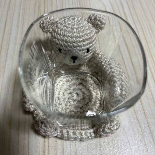 くまちゃんコースター（コースター小物入れ） その他キッチン小物 keis