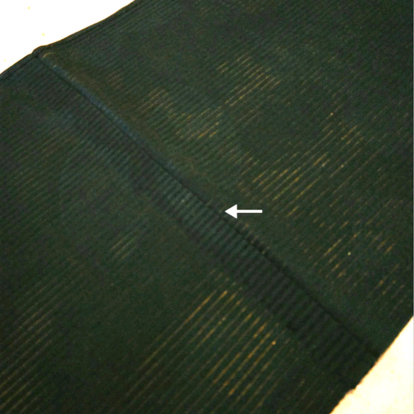 夏　正絹　縦絽半襟(納戸色)　絹100％　夏半衿 5枚目の画像