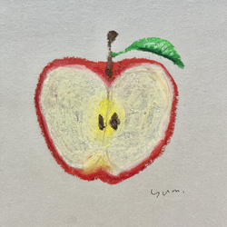 原画　「りんご」「洋梨」 4枚目の画像