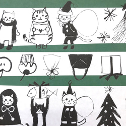 A4ペーパー 『猫たちのクリスマス』20枚入り 6枚目の画像