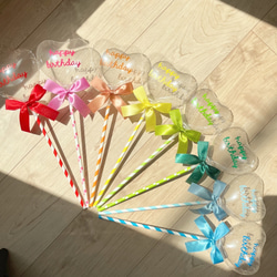 "推しのいる生活”　clear stick balloon 2枚目の画像