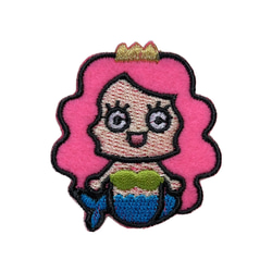 刺繍ワッペン　お姫様【人魚姫】 1枚目の画像