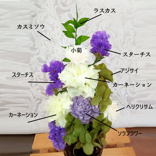 プリザーブド仏花 仏花 初盆 新盆 喪中見舞い お供え