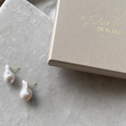 oyster pearl 14kgf・K18ピアス/イヤリング【Perle de blanc Jewelry】 5枚目の画像