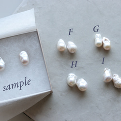 牡蠣珍珠 14kgf・K18 耳環/耳環 [Perle de blanc Jewelry] 第7張的照片