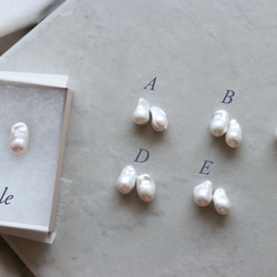 oyster pearl 14kgf・K18ピアス/イヤリング【Perle de blanc Jewelry】 6枚目の画像