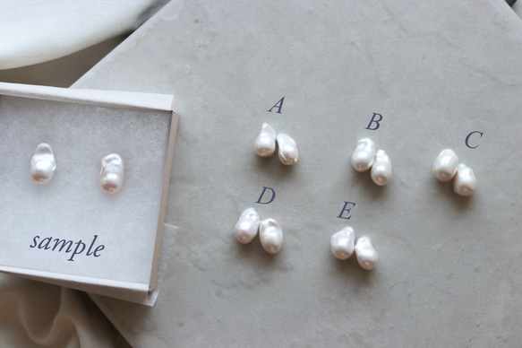 牡蠣珍珠 14kgf・K18 耳環/耳環 [Perle de blanc Jewelry] 第6張的照片