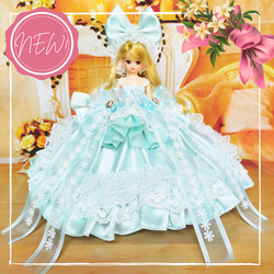 プリンセス　コスチューム　ハンドメイド リカちゃん プリンセスドレス ハンドメイド服 ドール服 人形服