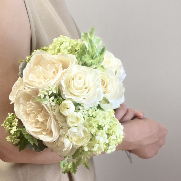 【特別価格】Wedding bouquet - White＆Green- 3枚目の画像