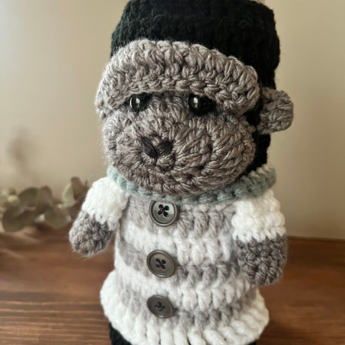 ペットボトルカバー 水筒カバー 約500ml 編みぐるみボトルカバー