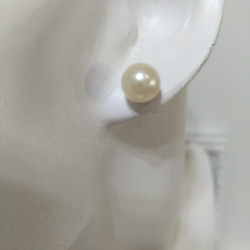 あこや本真珠（日本産）のサージカルステンレス製のピアス 10枚目の画像