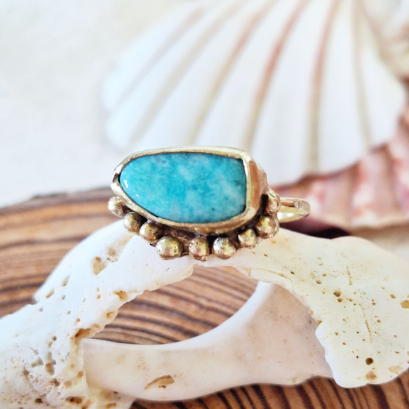 【11～12号】chrysocolla ring 2枚目の画像