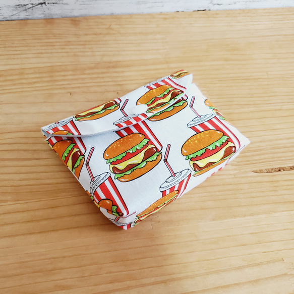 ハンバーガーの小さなポーチ 3枚目の画像