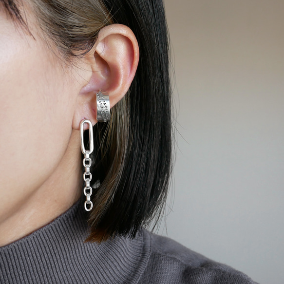 FORSOMEONE シルバーチェーン ピアス(片耳用) FORSOMEONE シルバーチェーン ピアス(片耳用)