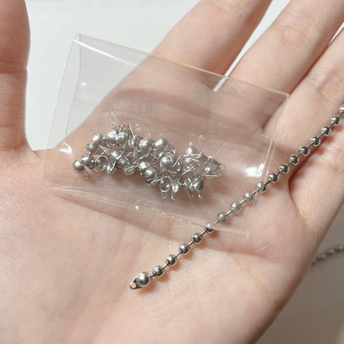 316 サージカルステンレス ボール チェーン コネクター 留め具