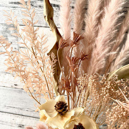 ドライフラワー くすみピンクのインテリア そのまま飾るだけ 花束にも