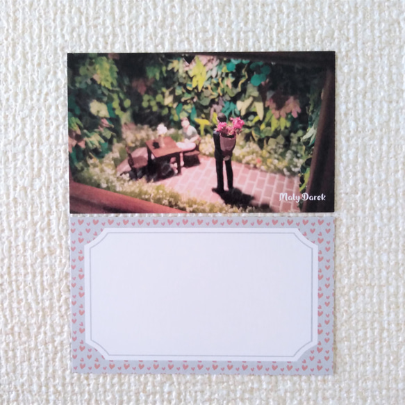 【送料無料】メッセージカード12枚セット（6種類×各2枚）★ジオラマ・アート写真 6枚目の画像