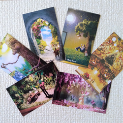 【送料無料】メッセージカード12枚セット（6種類×各2枚）★ジオラマ・アート写真 1枚目の画像