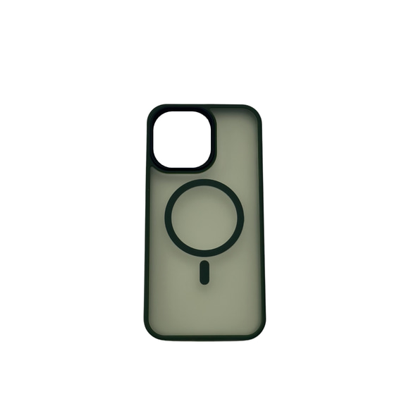 【MagSafe対応】MGJ スマホケース　カーキ　対応機種：iPhone14シリーズ　 2枚目の画像