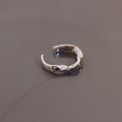 SV925 シルバー メビウスの輪 S イヤーカフ 片耳用 Möbius 4枚目の画像