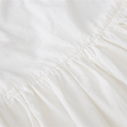 白色 棉麻 亞麻 洋裝 吊帶裙 經典基礎款A字亞麻長裙 第10張的照片