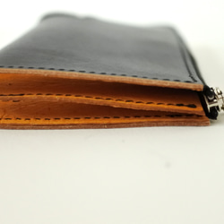 受注製作　長財布　SYNC Twisted zipper wallet (Ink) 4枚目の画像