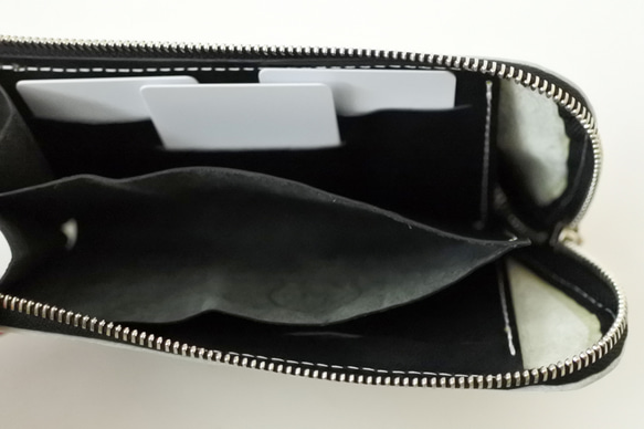 受注製作　長財布　SYNC Twisted zipper wallet (Dust) 6枚目の画像