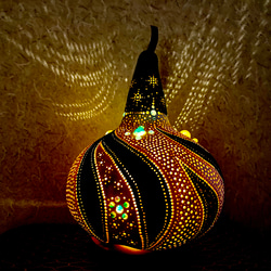 ひょうたん型ランプ　黒 be9e2cbe8d5050451ab5978713fe91