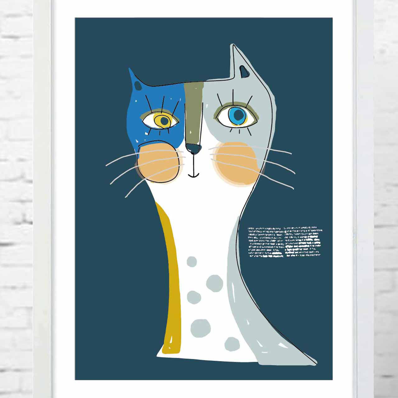 ネコ　イラスト　ポスター　A4 A3 A2 A1　アートポスター　全作オリジナル　アート/sei（新着順）検索　731