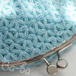 Ba-ba handmade Jasmine Stitch crochet pouch No.C1687 第2張的照片