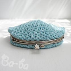 Ba-ba handmade Jasmine Stitch crochet pouch No.C1687 第3張的照片