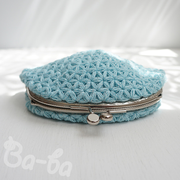 Ba-ba handmade Jasmine Stitch crochet pouch No.C1687 第3張的照片