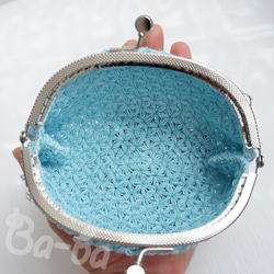 Ba-ba handmade Jasmine Stitch crochet pouch No.C1687 第5張的照片